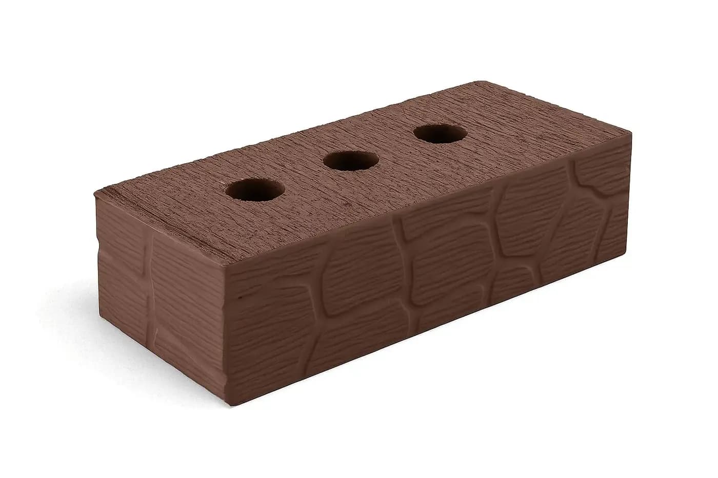 Кирпич облицовочный черепашка коричневый, 250×120×65 мм, фото 3