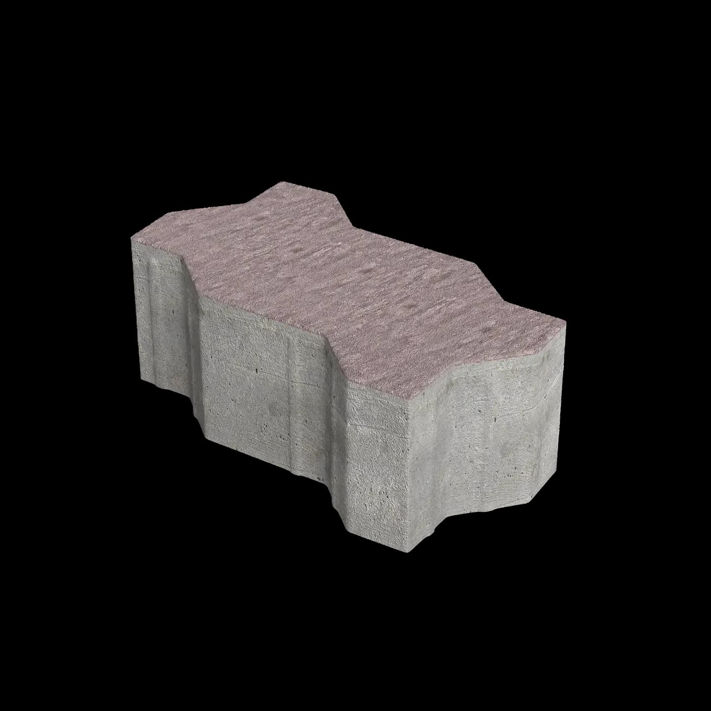 Тротуарная плитка Зигзаг 225×112.5×80 мм, Натур