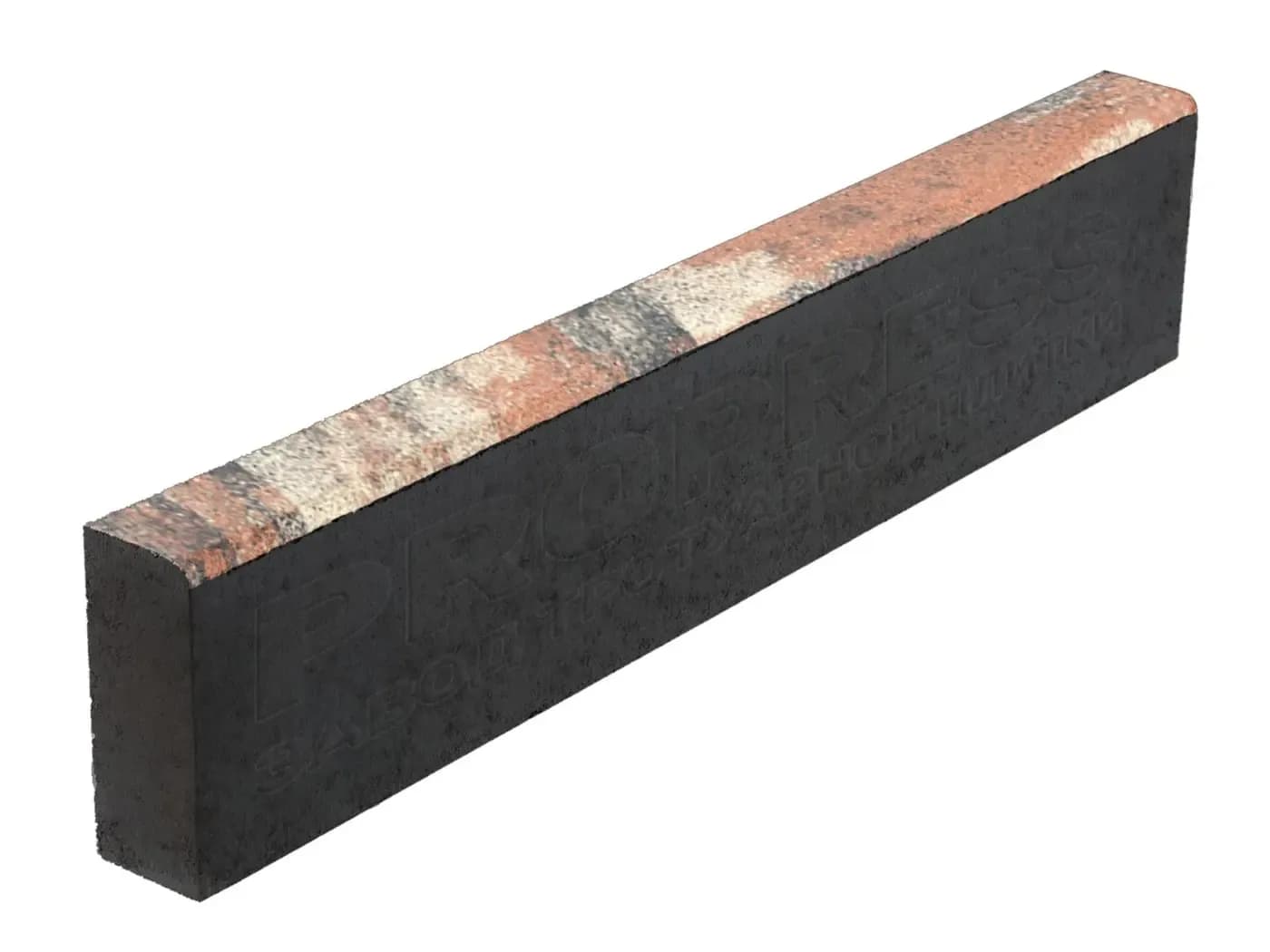 Бордюр садовый 1000×200×60 мм, №22 «Агат оранжевый», фото 2