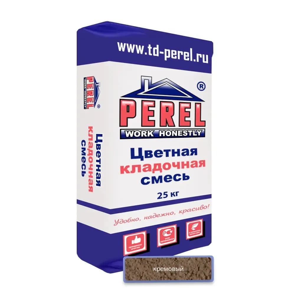 Смесь Perel VL, кремовая, кладочная, 25 кг
