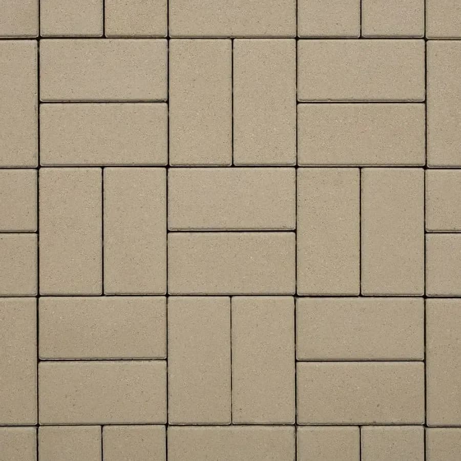 Тротуарная плитка Прямоугольник 100×200 мм, Стандарт Белый, фото 3