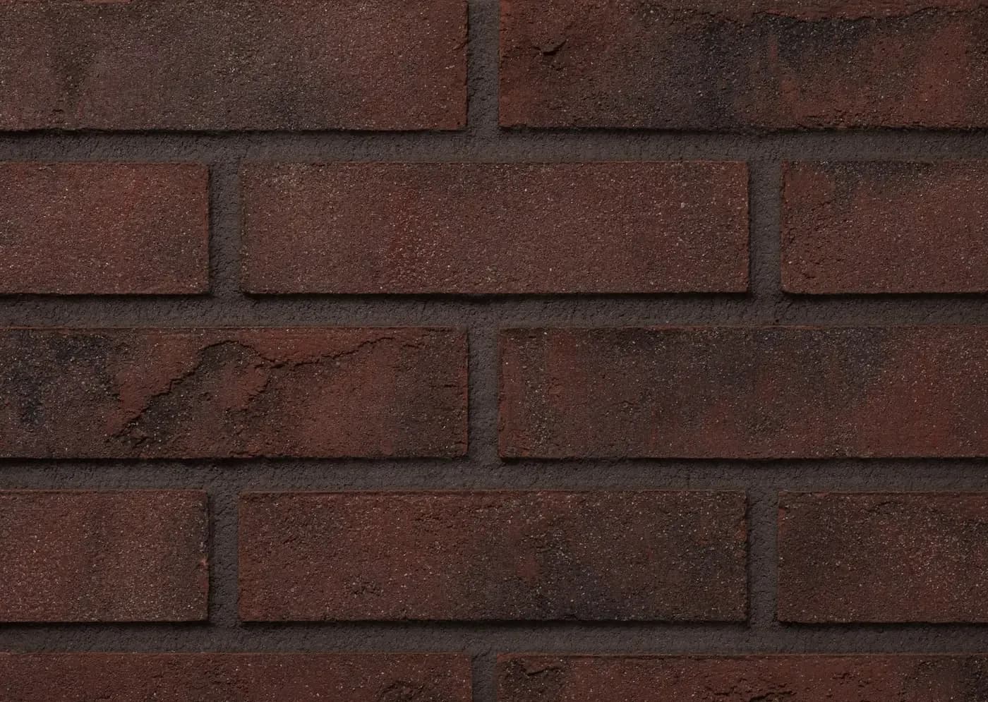 Плитка ручной формовки бордовый Real Brick