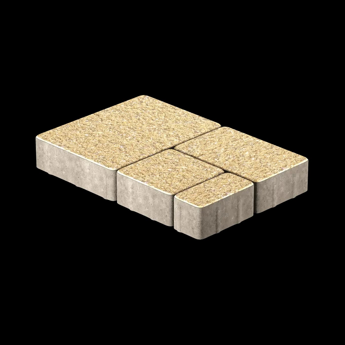 Тротуарная плитка Мегаполис 280×210; 240×140; 140×140; 140×70 мм, Премиум Bronze