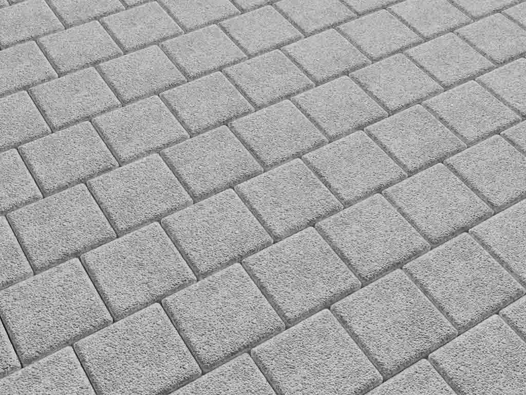 Тротуарная плитка Квадрат 100×100 мм, Стоунмикс белый, фото 6