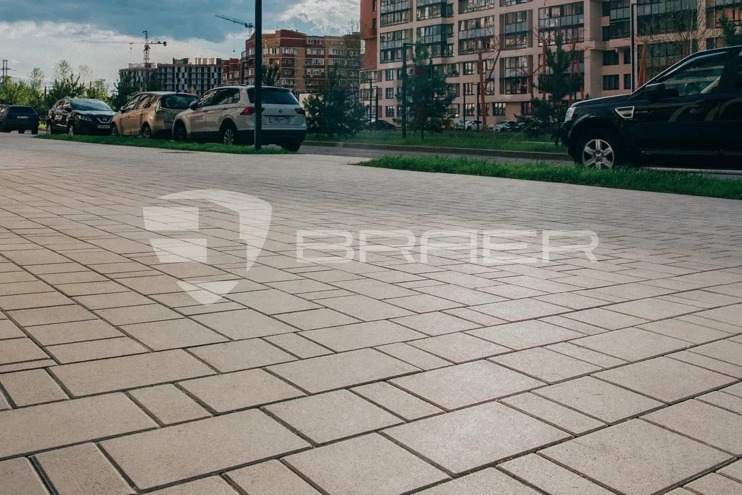 Тротуарная плитка Старый город Ландхаус, Белый, 60 мм, фото 4