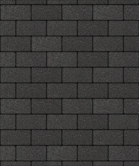 Тротуарная плитка Прямоугольник 100×200 мм, Черный, гранит на белом, фото 4
