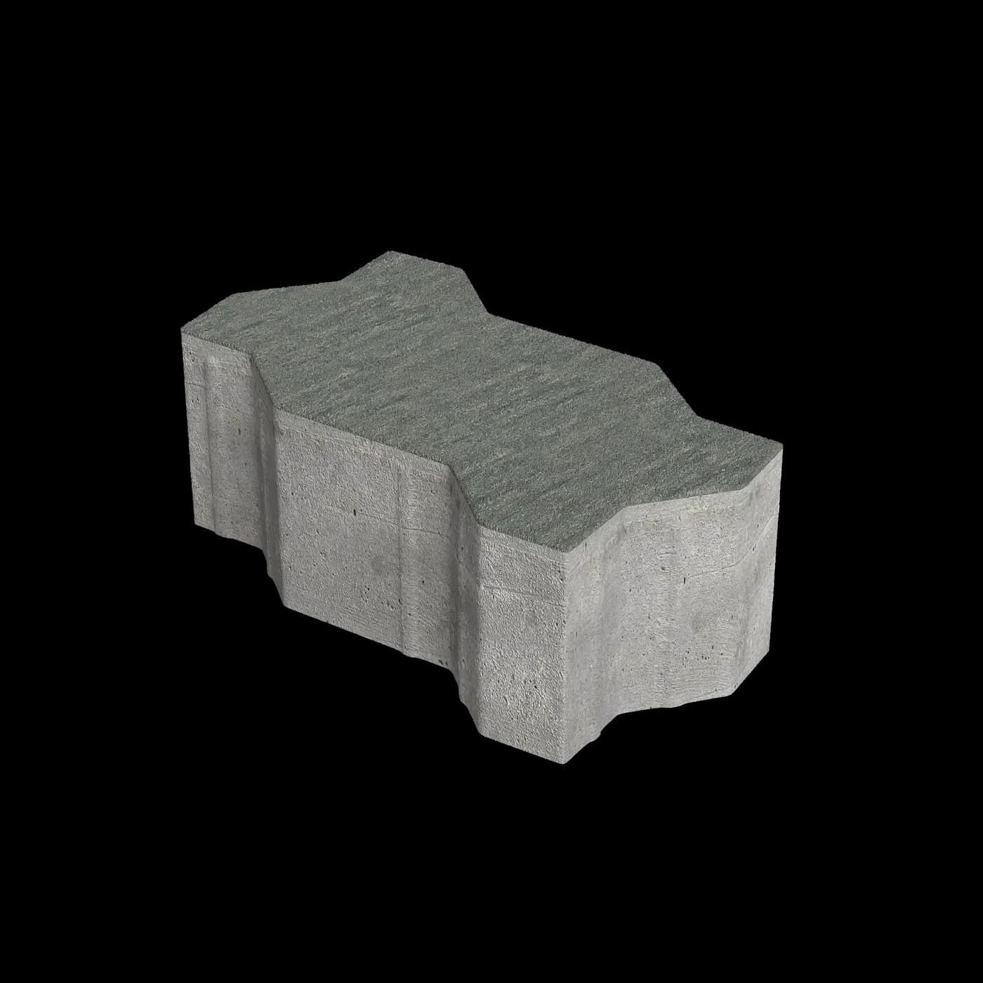 Тротуарная плитка Зигзаг 225×112.5×60 мм, Натур Ferro