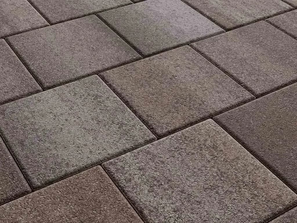 Тротуарная плитка Квадрат 300×300 мм, Листопад Хаски, гранит на антраците, фото 6