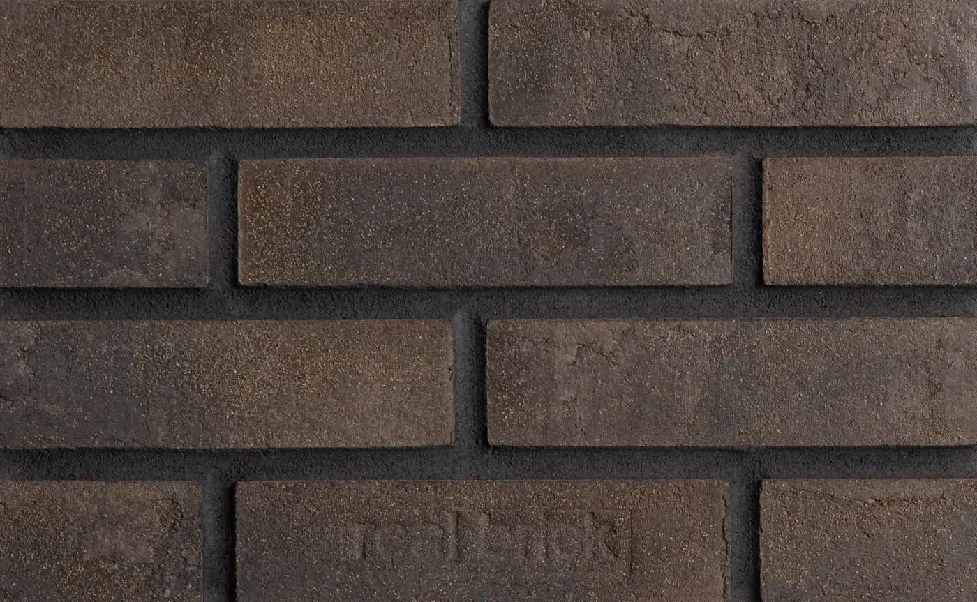 Плитка ручной формовки умбра Real Brick