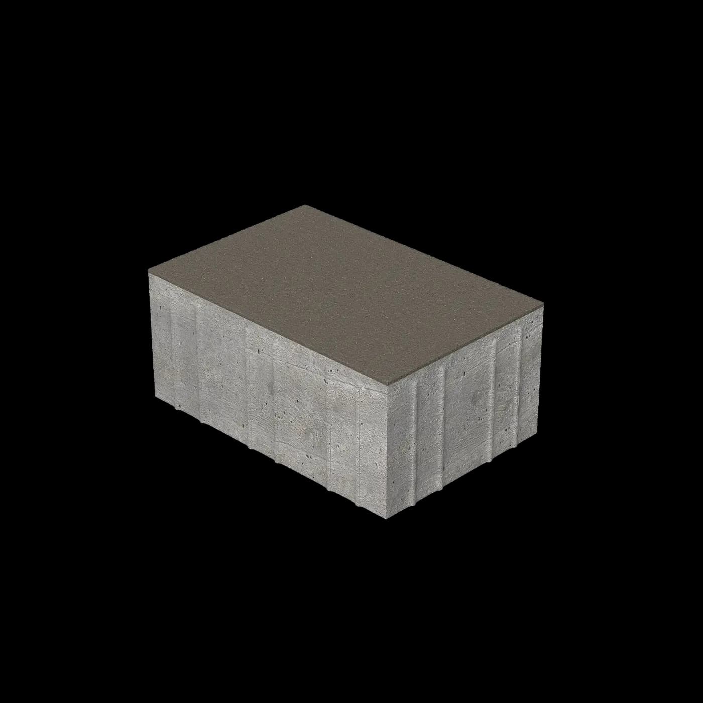 Тротуарная плитка Скада без фаски 225×150×100 мм, Профи Серый цемент