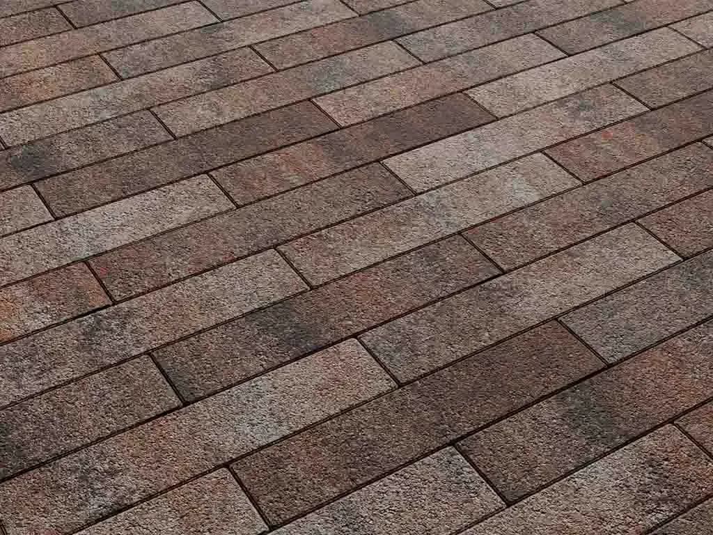 Тротуарная плитка Прямоугольник 360×80 мм, Листопад Клен, гранит на антраците, фото 5