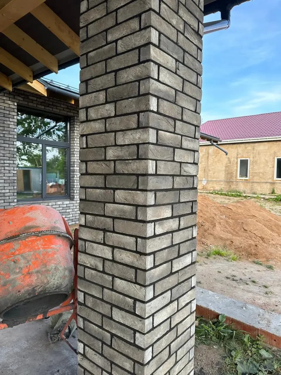 Кирпич ручной формовки коллекция «Europe» дымчатый, 530×100×40 мм, фото 2