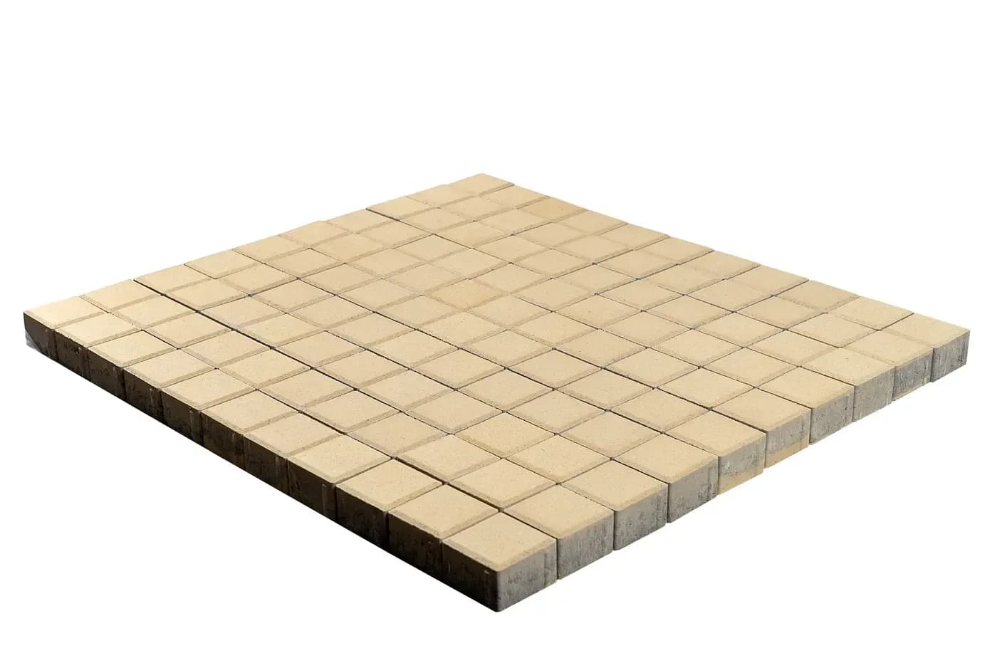 Тротуарная плитка Лувр, Песочный, 100×100 мм, 60 мм
