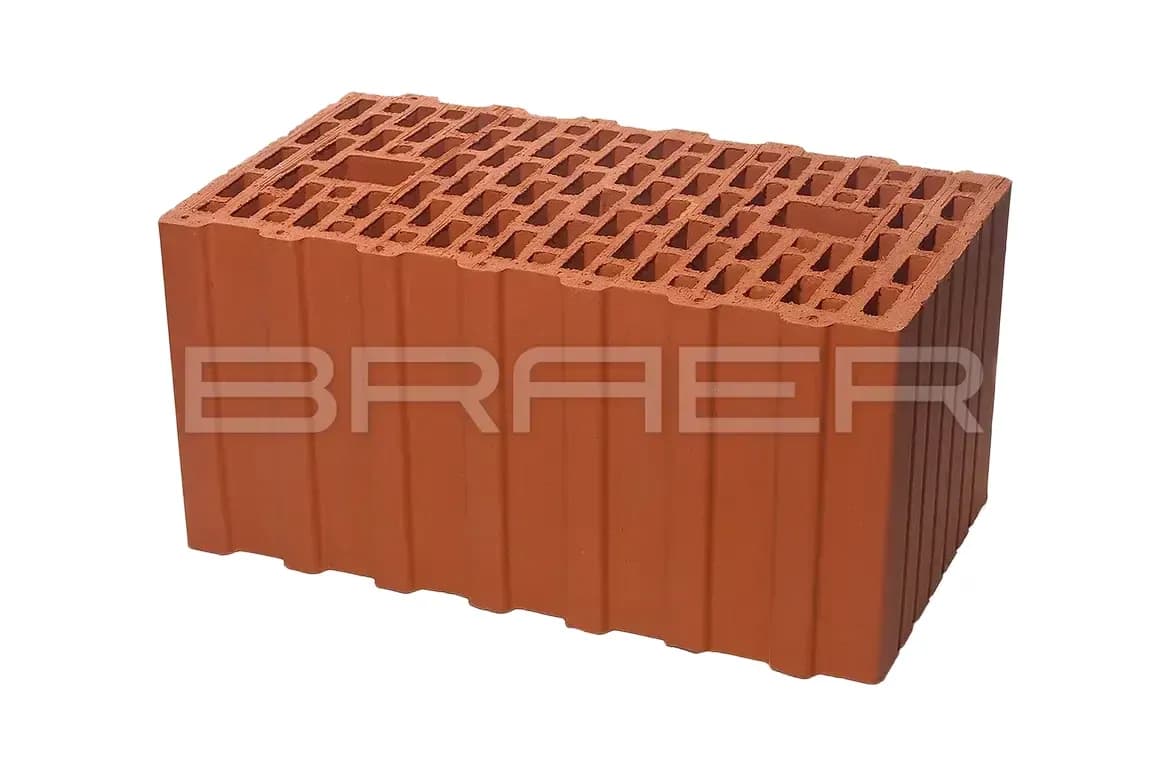 Керамический блок BRAER Ceramic Thermo 12.4 НФ (Крупноформатный поризованный блок 44)