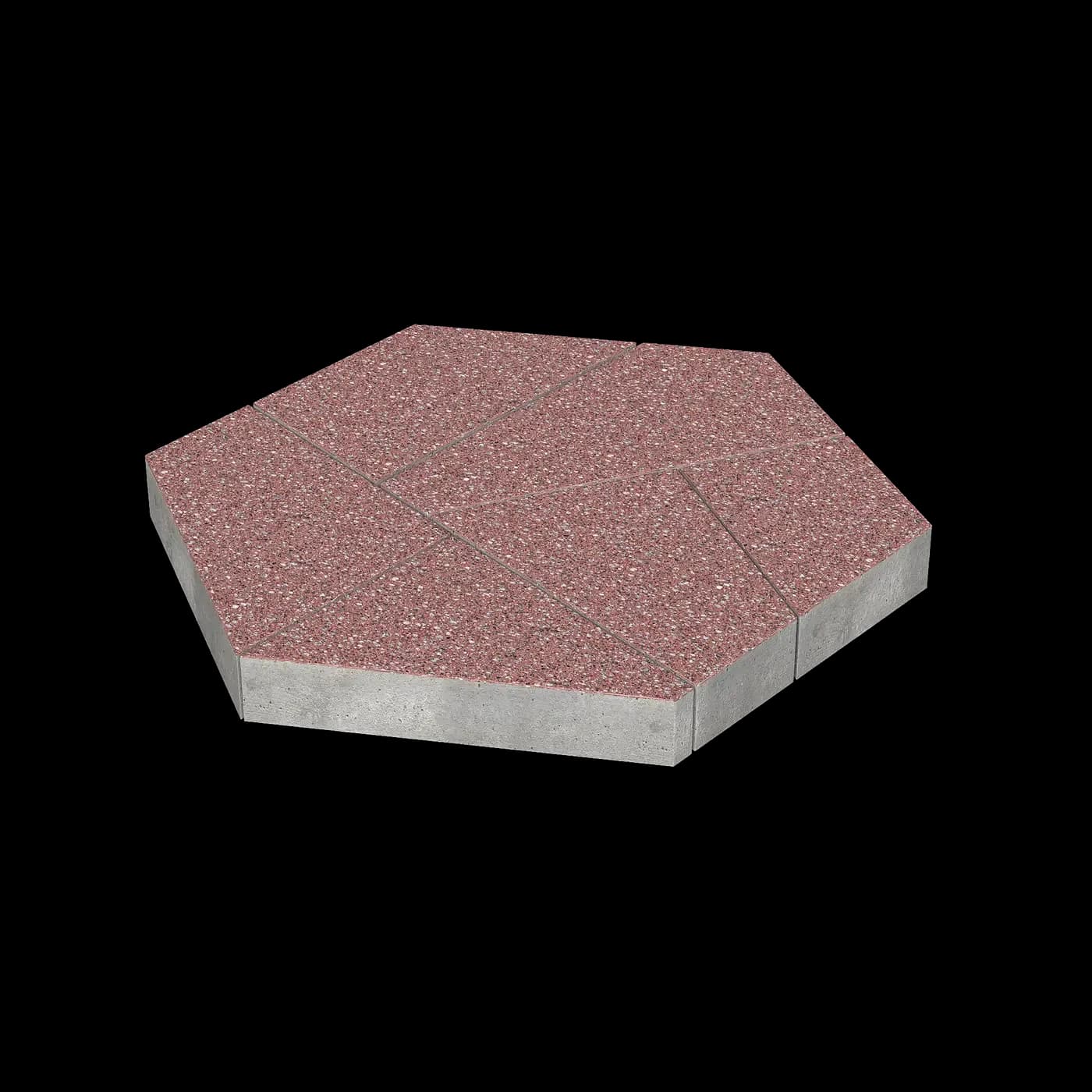 Тротуарная плитка Полигональ 893×780×80 мм, Гранит Сити Ferro