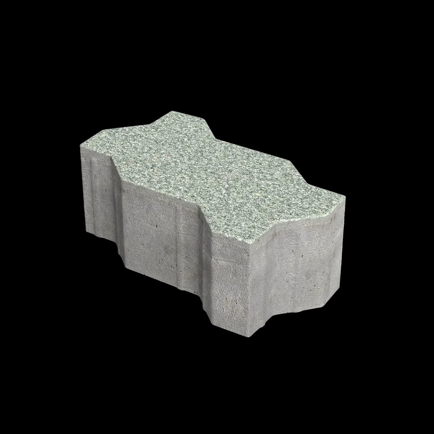 Тротуарная плитка Зигзаг 225×112.5×100 мм, Премиум Bronze