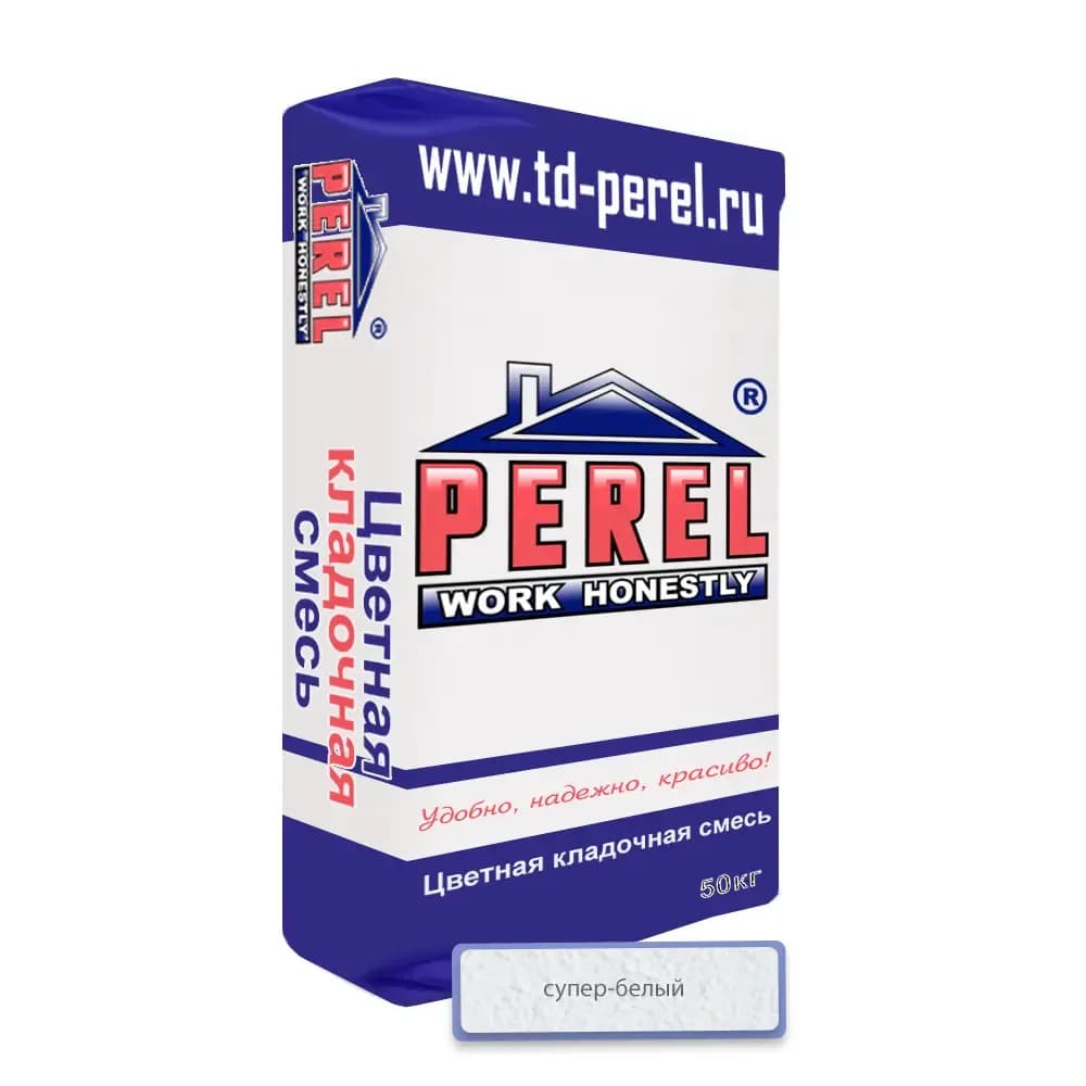Смесь Perel VL, супер-белая, кладочная, 50 кг