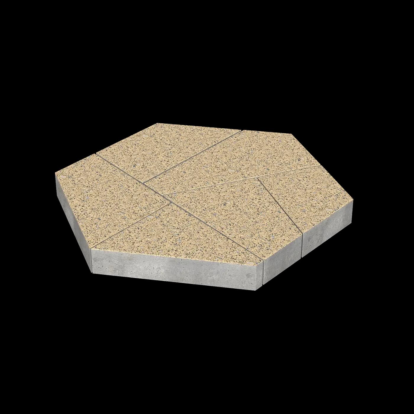 Тротуарная плитка Полигональ 893×780×80 мм, Премиум Ferro
