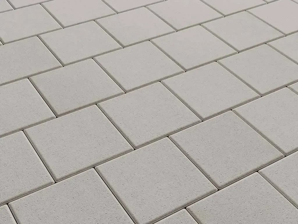 Тротуарная плитка Квадрат 200×200 мм, Стандарт Белый, фото 5