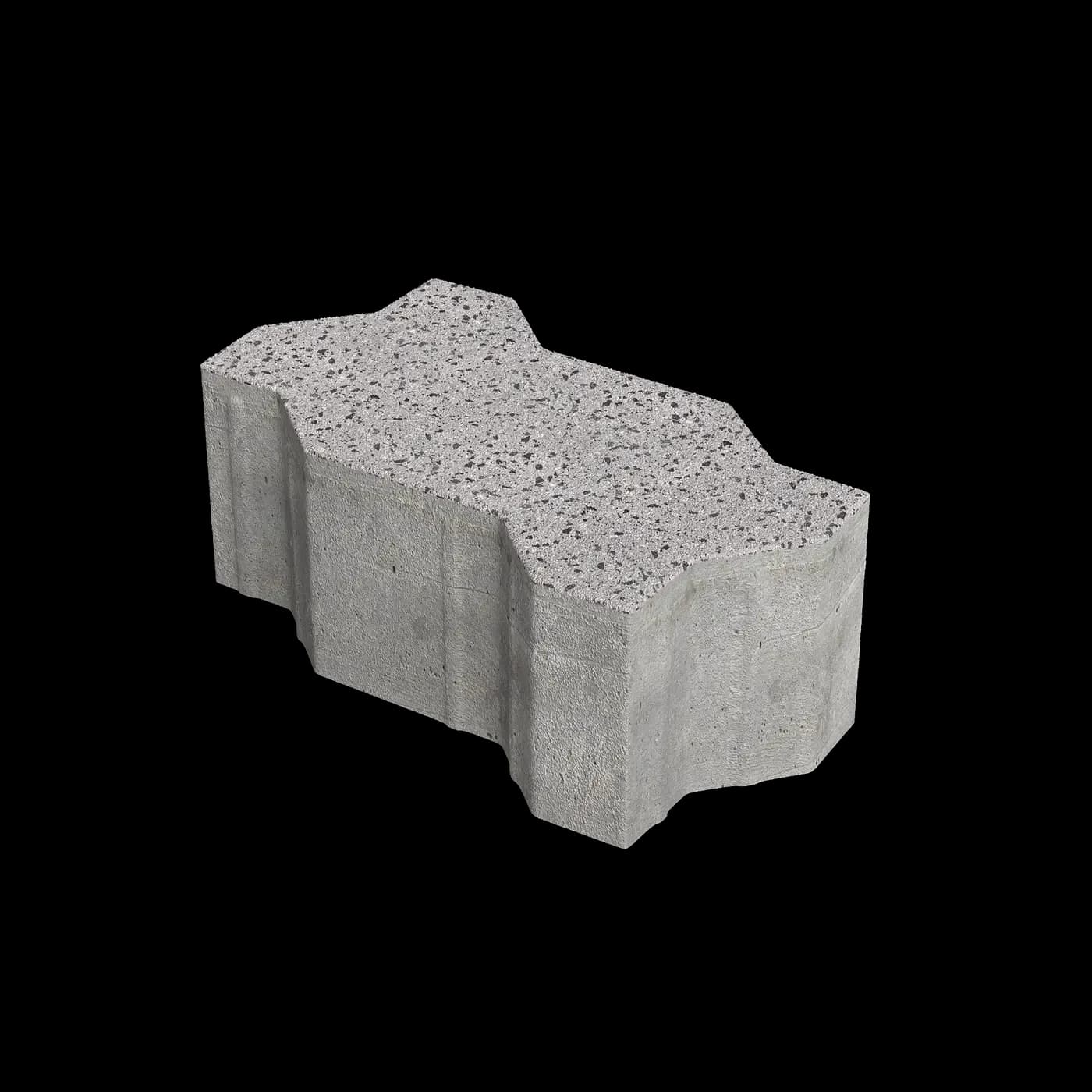 Тротуарная плитка Зигзаг 225×112.5×100 мм, Премиум Fino