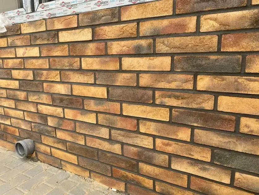 Кирпич ручной формовки янтарь, 215×102×65 мм, фото 2