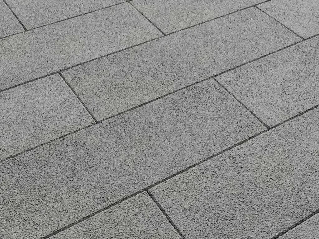 Тротуарная плитка Прямоугольник 600×200 мм, Гранит Белый, фото 5