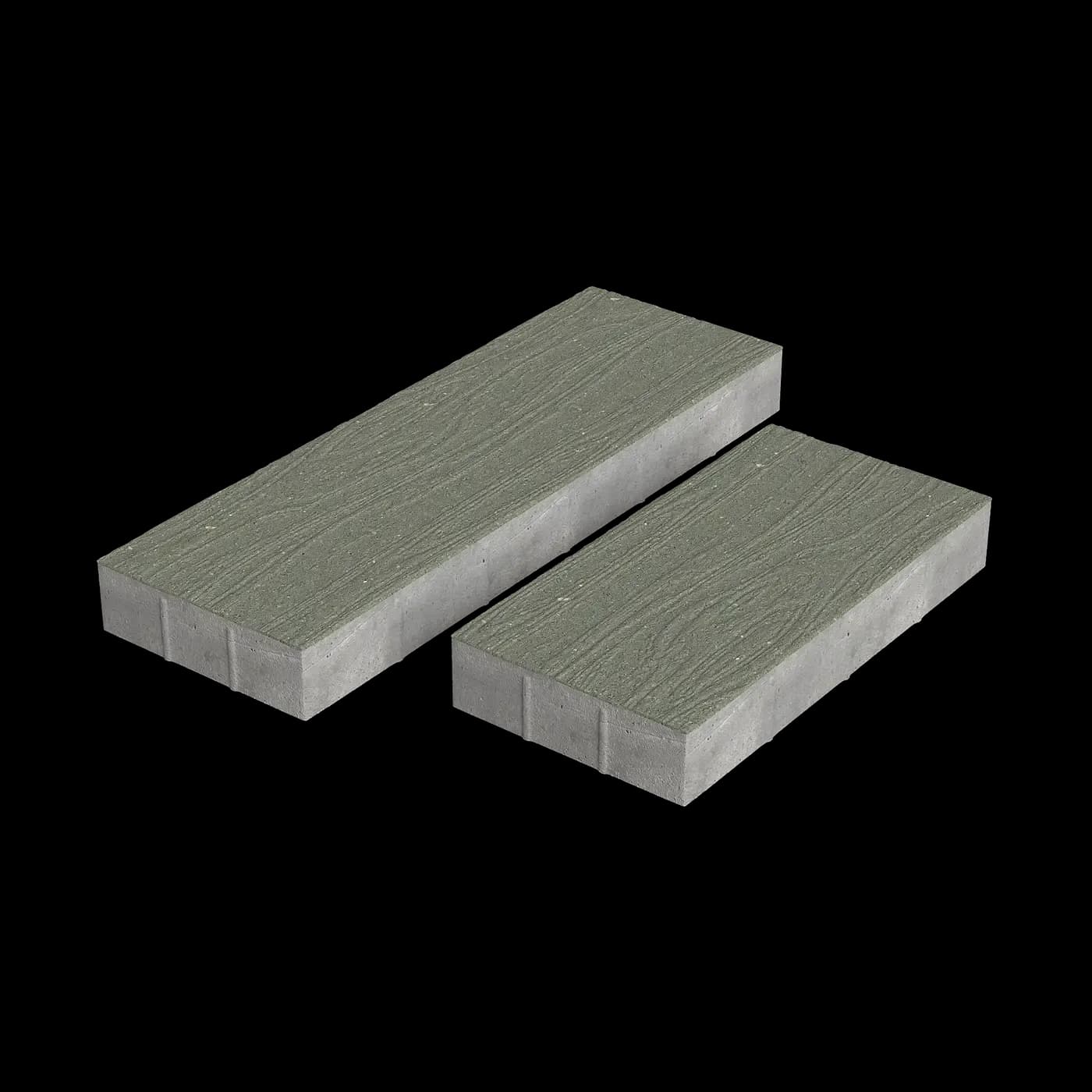 Тротуарная плитка Доска фактурная 400×200; 600×200 мм, Профи Серый цемент