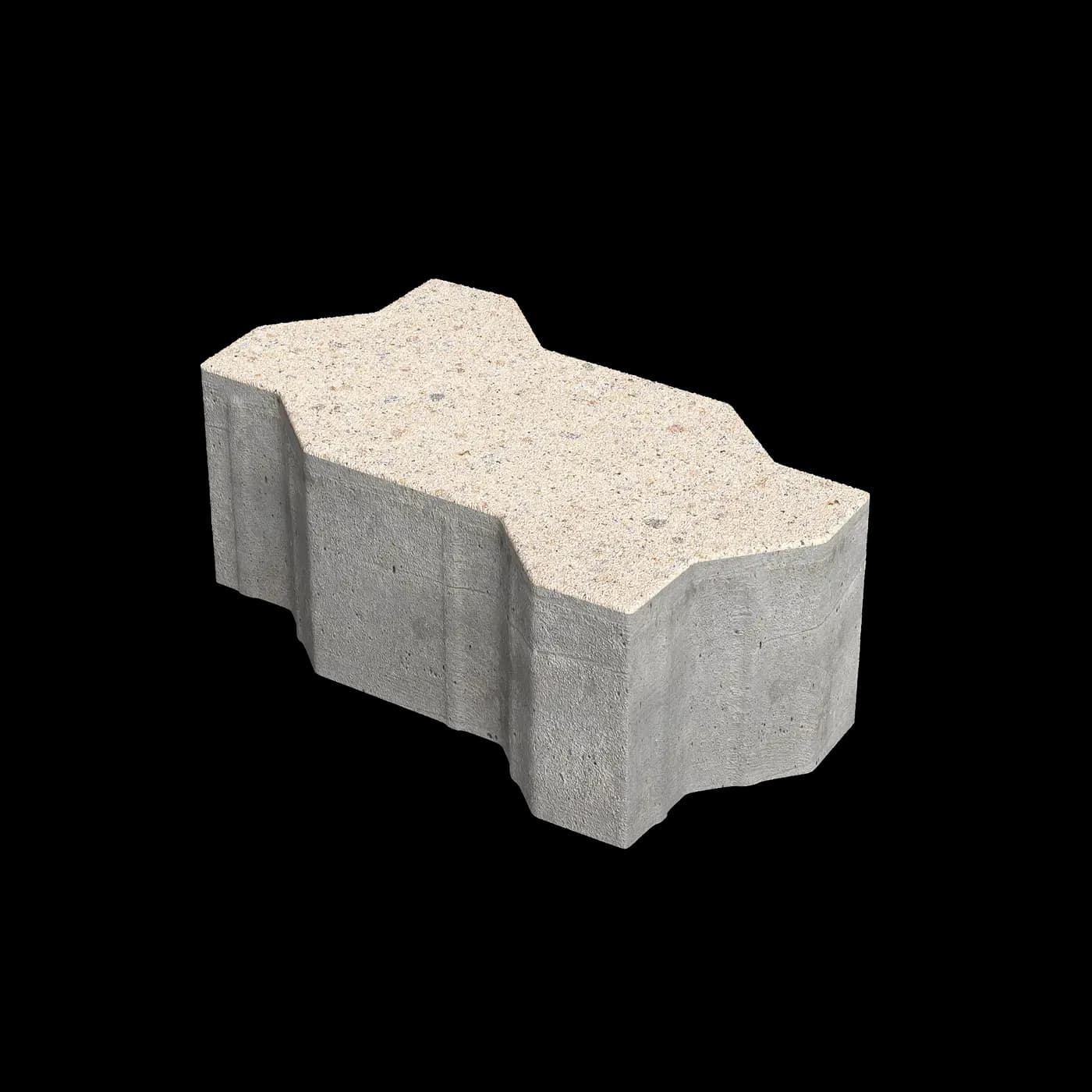 Тротуарная плитка Зигзаг 225×112.5×80 мм, Гранит Сити Finerro