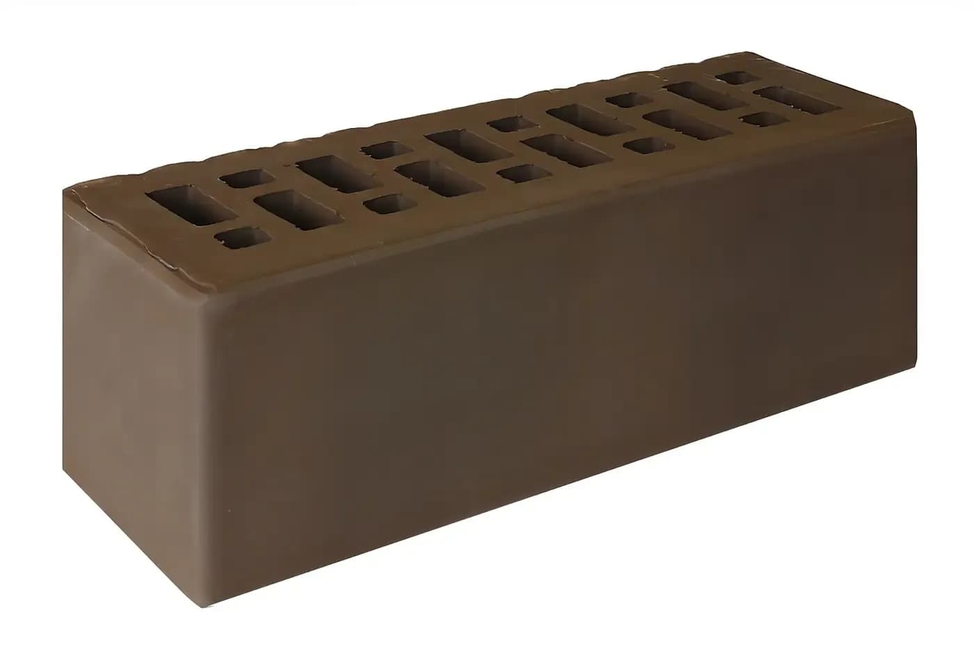 Кирпич облицовочный коричневый гладкий, ЕВРО, 250×85×88 мм, фото 3