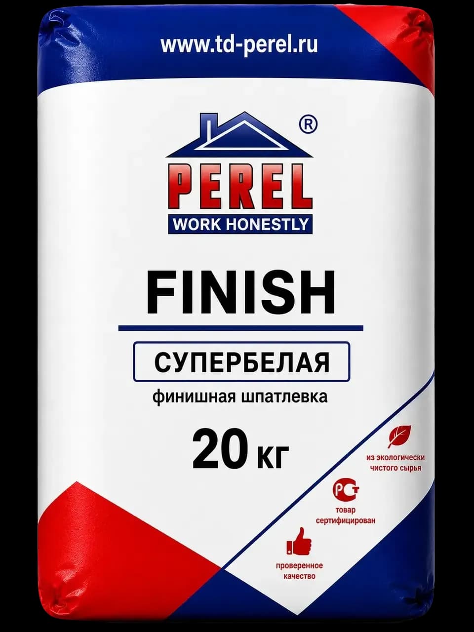 Perel FINISH, супербелая, 20 кг, шпатлевка полимерная финишная