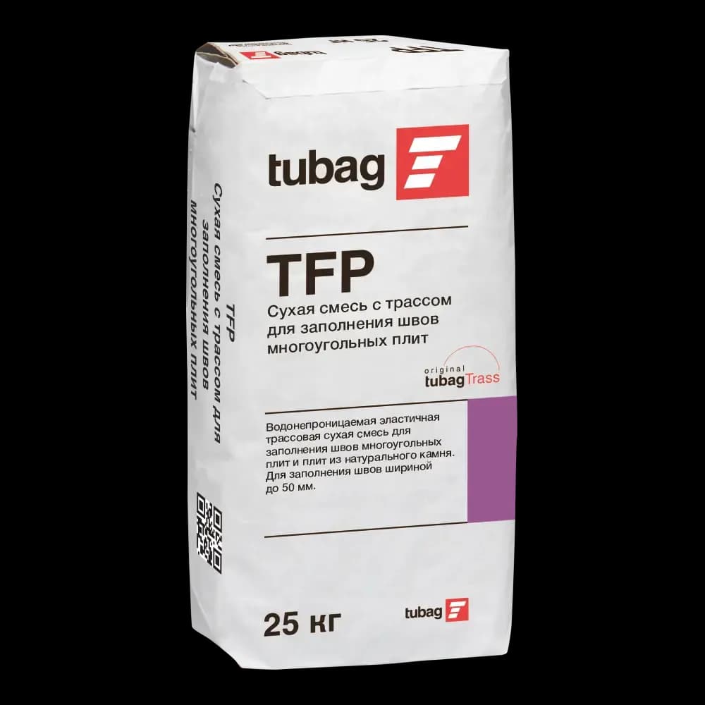 Сухая смесь с трассом для заполнения швов многоугольных плит tubag TFP