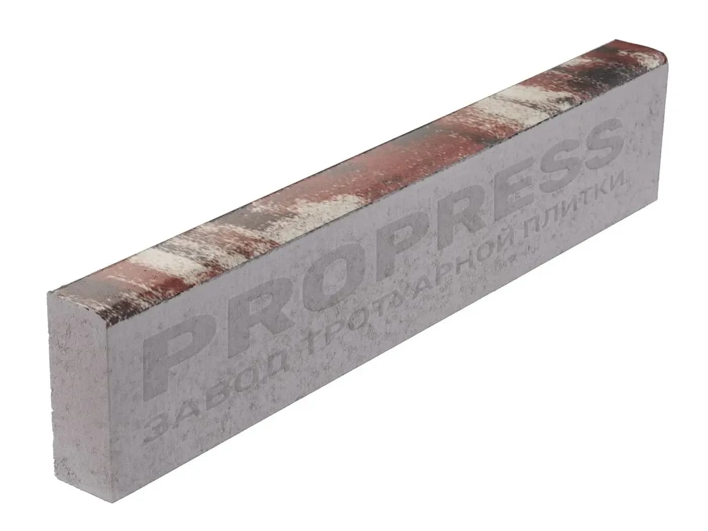 Бордюр садовый 1000×200×80 мм, №14 «Красный агат»