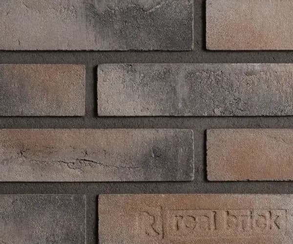 Плитка ручной формовки пепел Real Brick