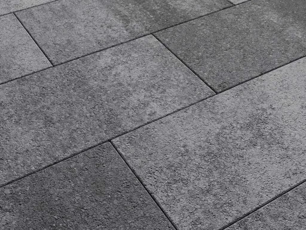 Тротуарная плитка Прямоугольник 600×300 мм, Листопад Гранит Антрацит, фото 5