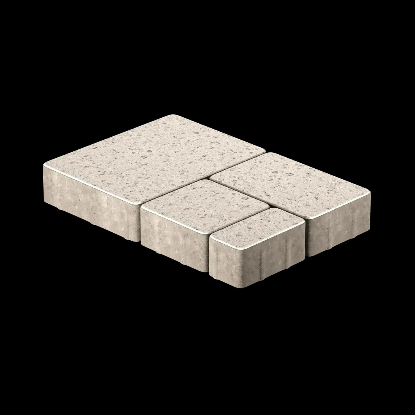 Тротуарная плитка Мегаполис 280×210; 240×140; 140×140; 140×70 мм, Премиум Fino