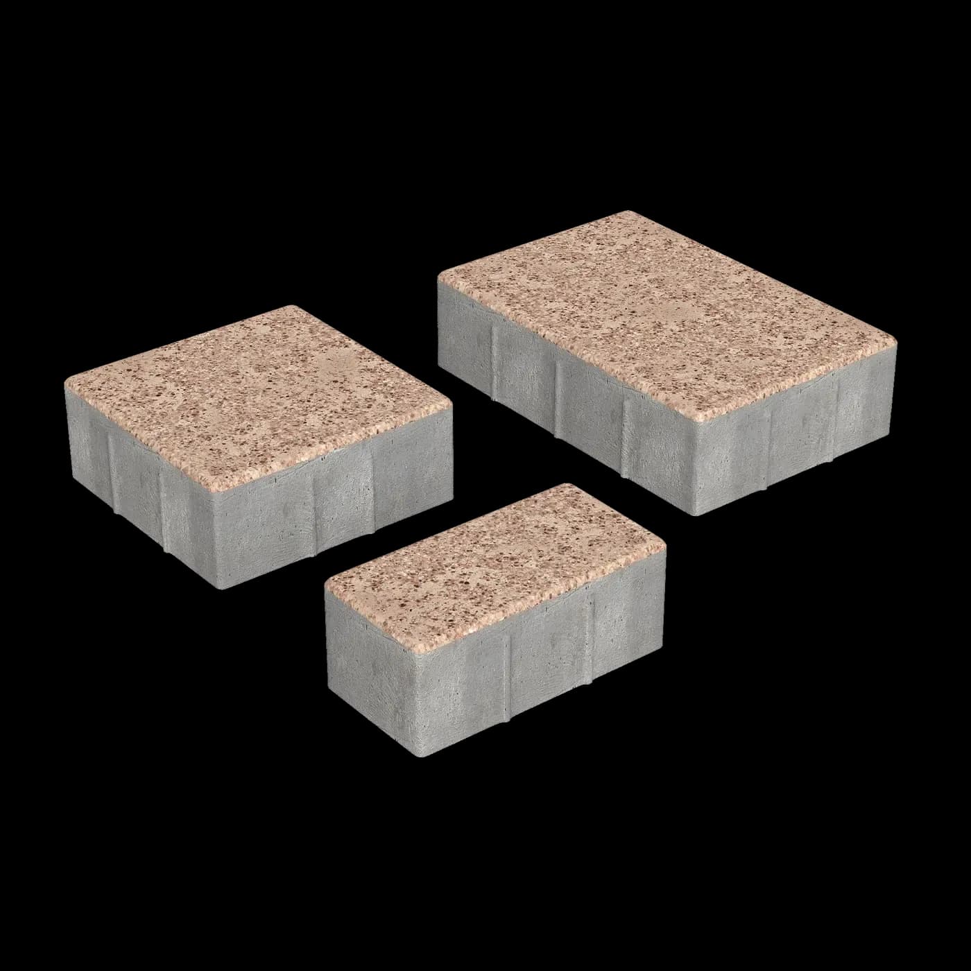 Тротуарная плитка Новый город 240×160; 160×160; 80×160 мм, Гранит Сити Finerro