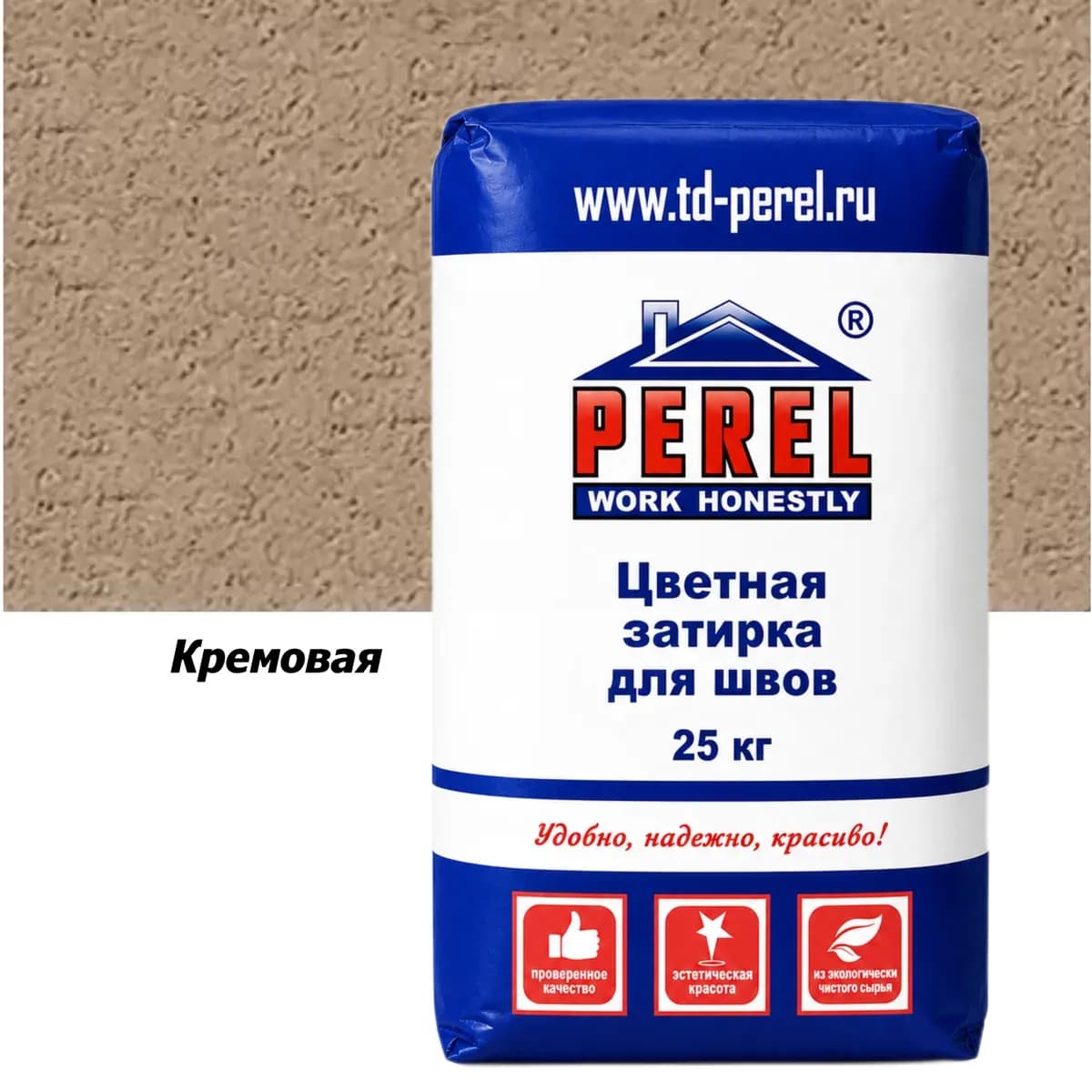 Кремовая затирочная смесь Perel RL 25 кг