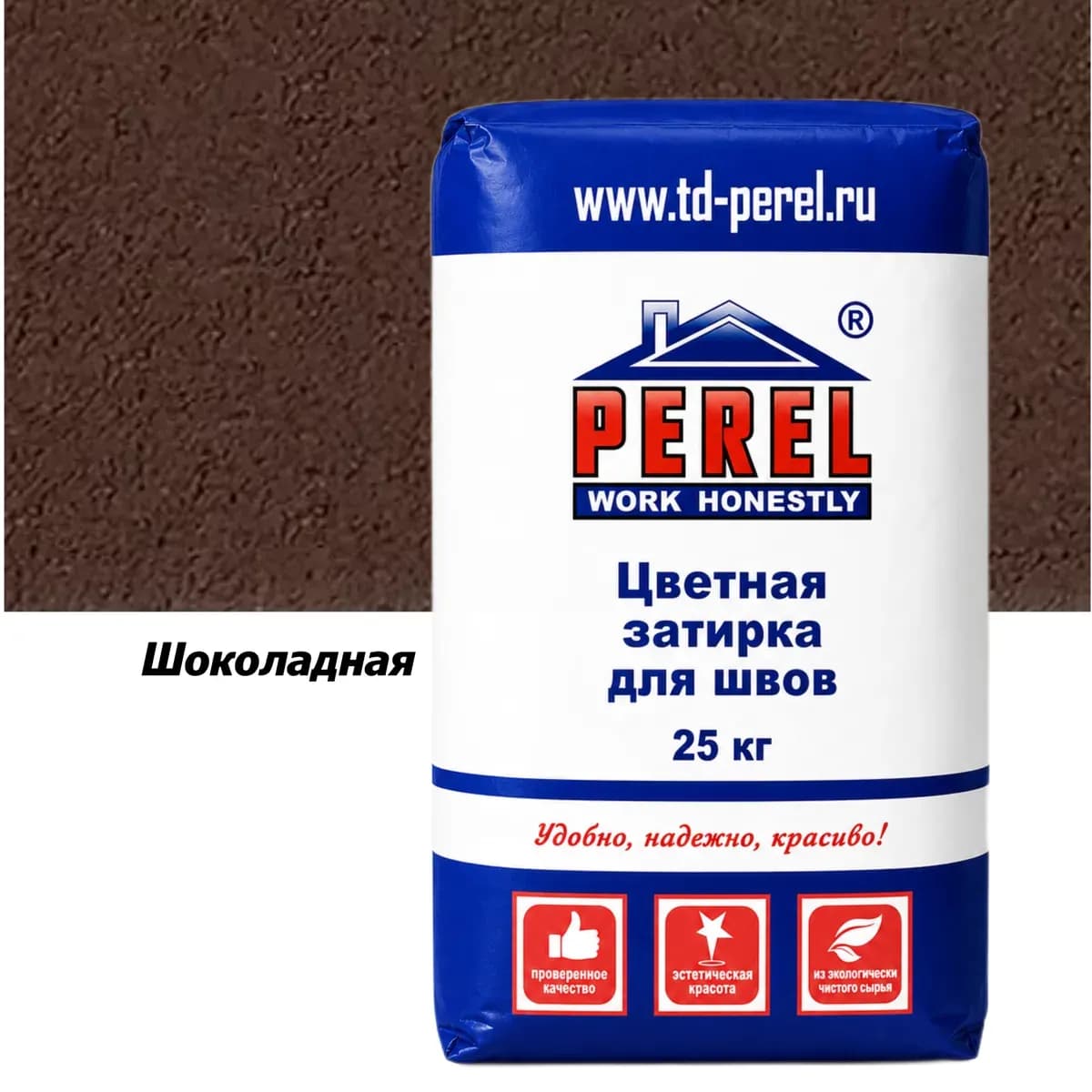 Шоколадная затирочная смесь Perel RL 25 кг