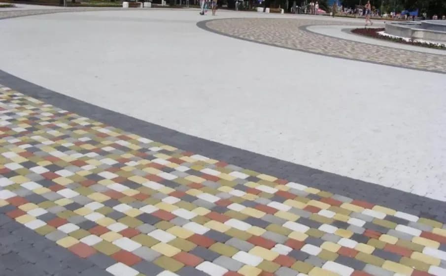 Тротуарная плитка Классико, Красный, стандарт на белом, фото 9