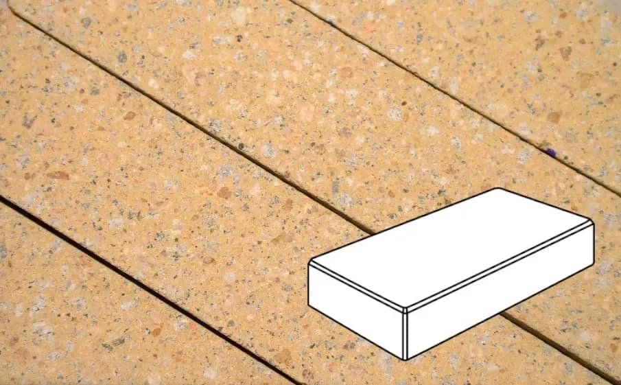 Тротуарная плитка Картано Гранде 300×200×80 мм, Гранит Сити Finerro, фото 2