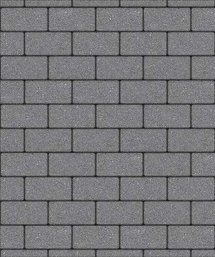 Тротуарная плитка Прямоугольник 100×200 мм, Серый, гранит на белом, фото 4