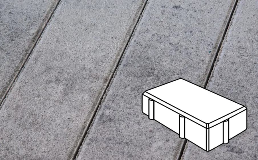 Тротуарная плитка Брусчатка 200×100×40 мм, Натур, фото 2
