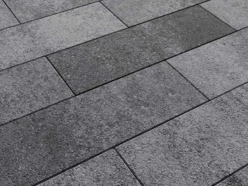 Тротуарная плитка Прямоугольник 600×200 мм, Листопад Гранит Антрацит, фото 5