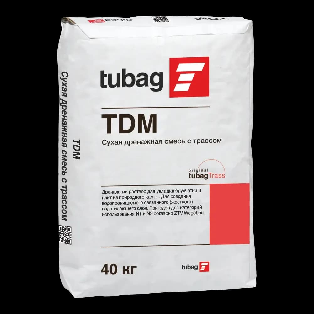 Сухая дренажная смесь с трассом tubag TDM