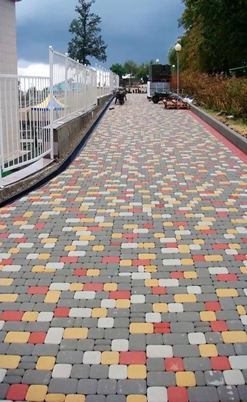 Тротуарная плитка Классико, Серый, стандарт на белом, фото 5
