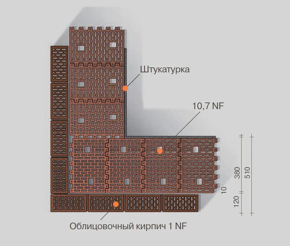 Керамический блок BRAER Ceramic Thermo 10.7 НФ (Крупноформатный поризованный блок 38), фото 5