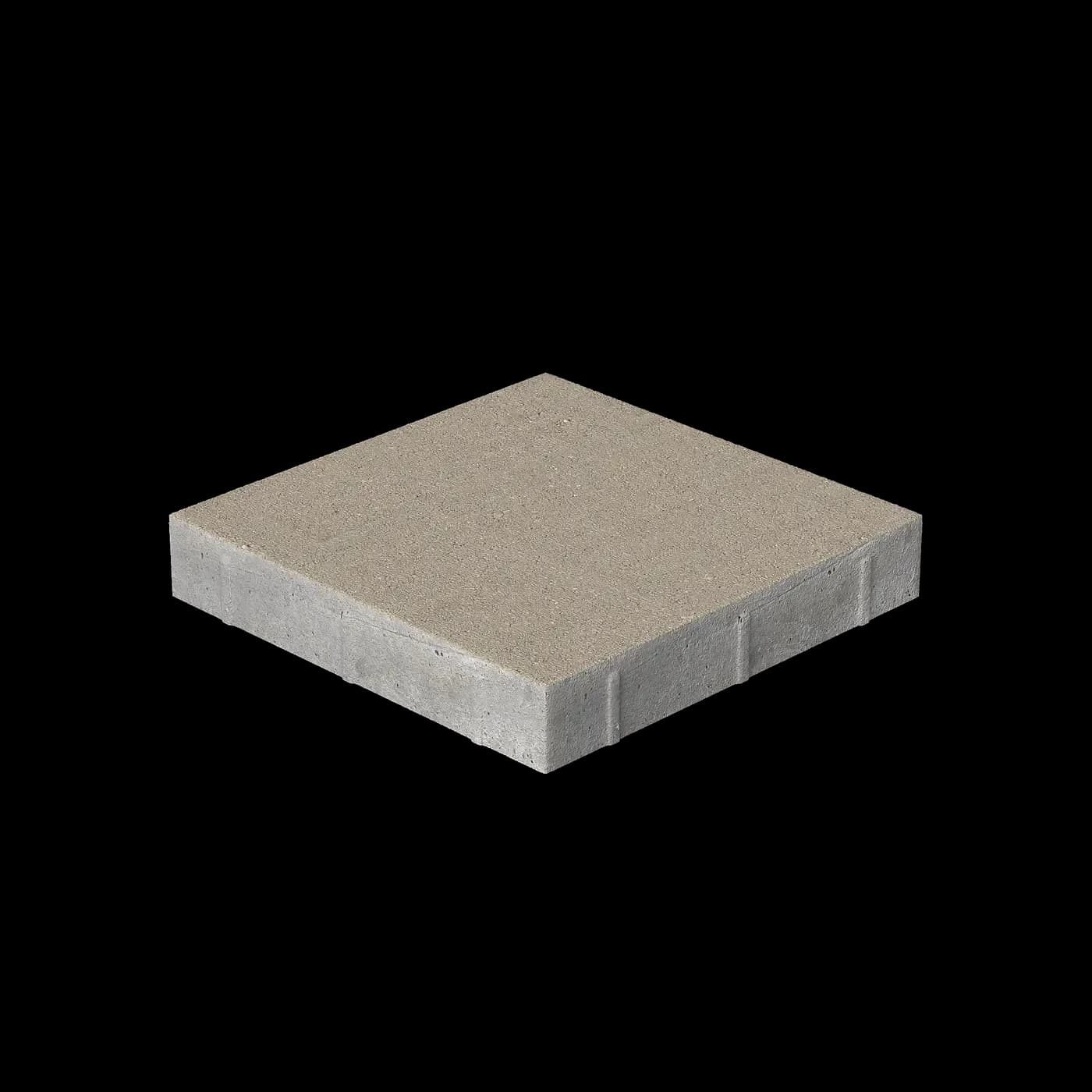 Тротуарная плитка Квадрат 100×100×60 мм, Профи Серый цемент