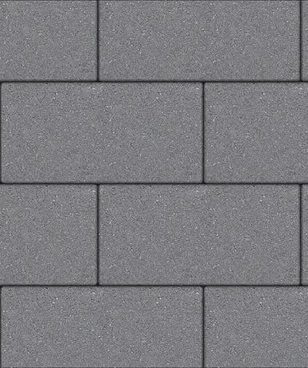 Тротуарная плитка Прямоугольник 600×300 мм, Серый, стандарт на белом, фото 3