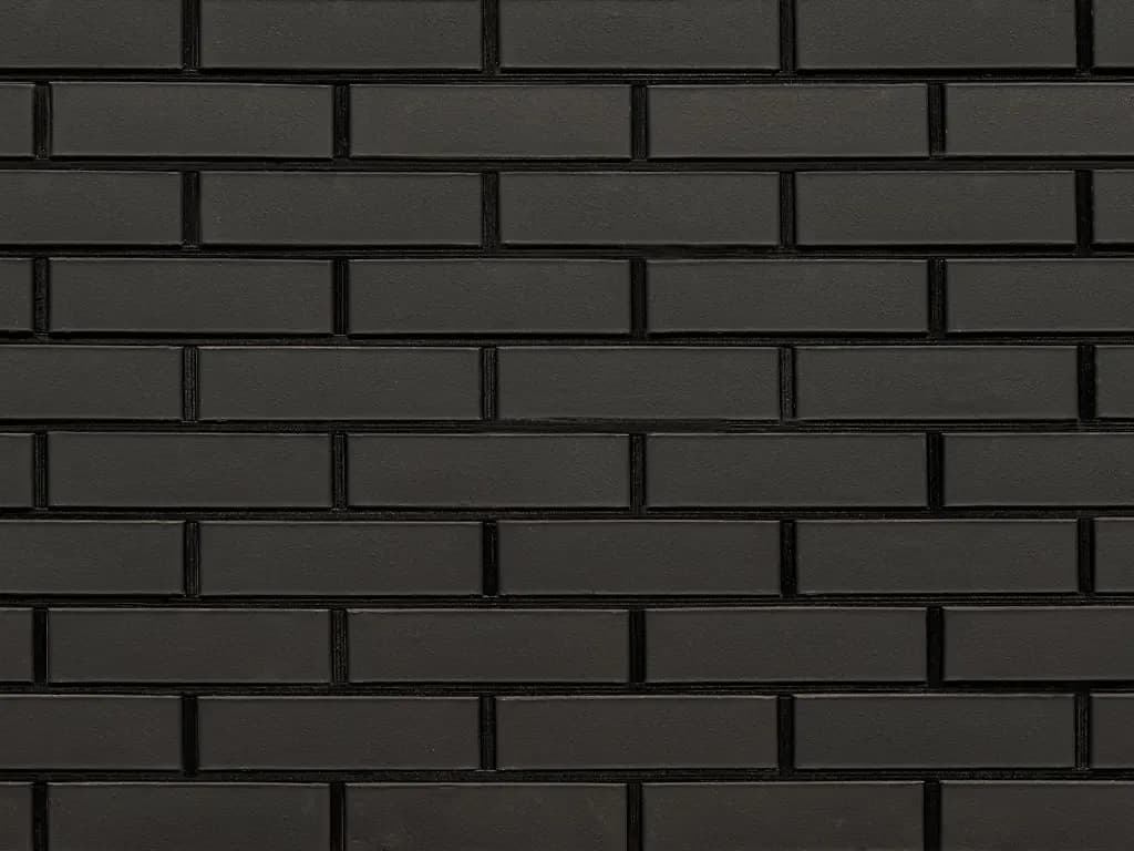 Кирпич облицовочный Чёрный матовый, 0,7 НФ, фото 2