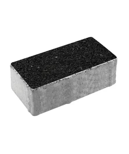 Тротуарная плитка Прямоугольник 600×300 мм, Стоунмикс белый, оттенок с чёрным, оттенок черный, фото 2